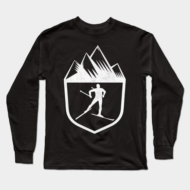Awesome Cross-Country Skiing Gift Long Sleeve T-Shirt by TheLostLatticework